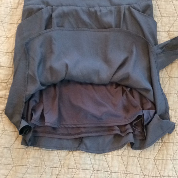 Navy skirt with pockets & removable ribbon belt L - Picture 3 of 3